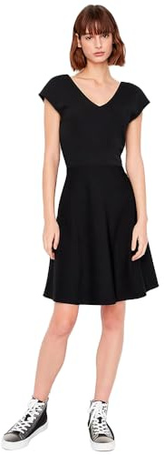 Armani Exchange Abito da Skater, da Donna, Effetto Avvolgente, Casual, Nero, XL