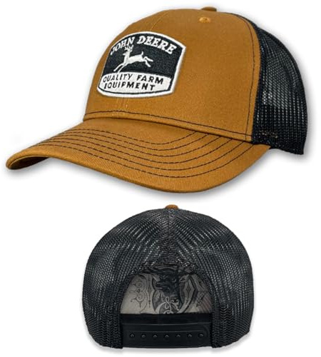 John Deere Hochwertige Baseballkappe, Kojotenbraun, Coyote Braun, Einheitsgröße