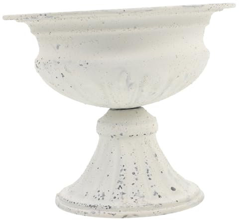 Yardenfun Vintage Roman Column Flower Pot for Weddings Elegant Planter for Indoor and Outdoor Use Decorative Flower Pot for Balcony Lightweight Garden Planter for Succulents and Floral