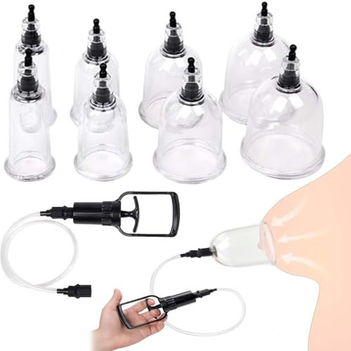 Nipple Sucker Enlarger 4 Pairs 4 Sizes Nipple Sucker Pussy Pump Breast Clit Suction Enlarger Vacuum Suction Cupping Sex Toys (Black 4 Pairs)