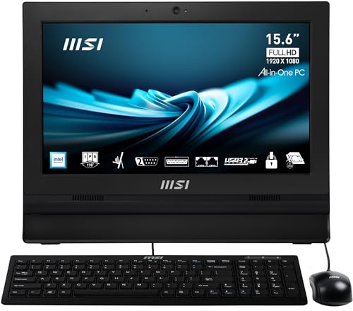 MSI Pro AP162T ADL All-in-One PC/workstation Intel® N N100 39.6 cm (15.6) 1920 x 1080 pixels Touchscreen 4 GB DDR4-SDRAM 256 GB SSD Wi-Fi 6 (802.11ax) Black