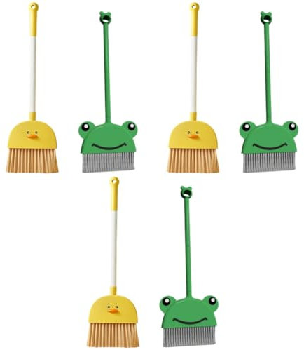 Ciieeo 3 Juegos Escoba Infantil Trapeador para Juguetes De Niña Los Aspiran Escoba De Limpieza De Habitaciones Escoba De Limpieza para Páginas 2 Piezas * 3