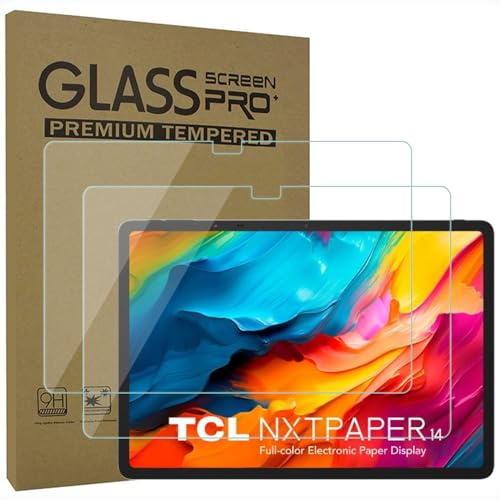 AKNICI Pellicola Protettiva per TCL NXTPAPER 14 Tablet Wi-Fi 14 Pollici, Vetro Temperato Film per TCL NXTPAPER 14 Tablet Wi-Fi 14 Pollici, Ultra Trasparente/Anti-graffio/Durezza 9H, Pacco da 2