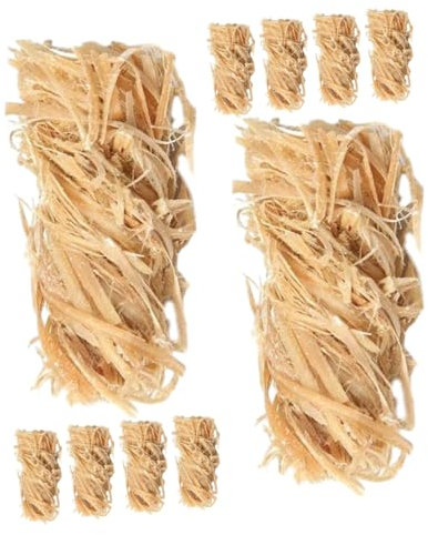 LIOOBO 12piezas Mecheros De Cera para Madera Natural Kit para Fogatas Práctico para Exteriores