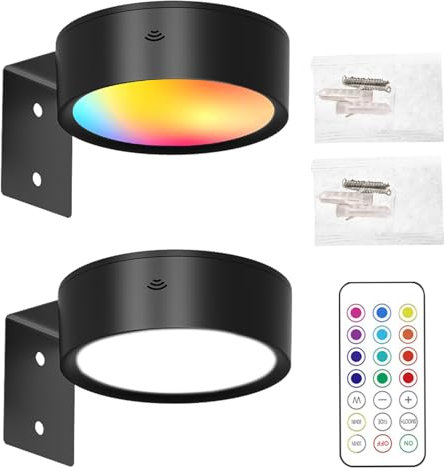 Generico Luci Per Quadri a Batteria | Luce da Mostra Magnetica con Telecomando per Dipinti,Lampada LED Decorativa Interni Per Scale Corridoio Camera Bambini Camera Da