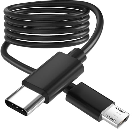 USB C to Micro USB Cable 1 m, Type C to Micro Type B Cable Data Cable to Charger Cable Android Charging Cable Dast for Samsung Galaxy S7/S5/J3/J5/J7, Xiaomi, Redmi for Xbox One, PS4 Controller, Fire