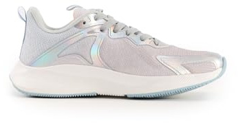 Ladies Lace Up Running Mesh Sports Trainers – Breathable Shoes with a White Cushioned Sole for Comfort & Style (EU40 / UK7)