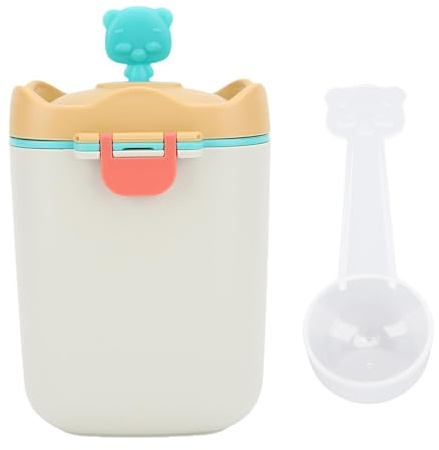 Garosa Baby Milk Powder Box Formel Dispenser Bärbar Förseglad Multifunktionell Förvaringsbehållare med Stor Kapacitet för Utfodring (Gul)