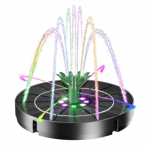 Marchul Pompa a fontana solare da 3 W, ad energia solare, per bagno per uccelli, pompa solare per fontana, stagni, piscina, acquario, all'aperto