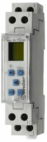 Finder serie 12 - Interruptor horario semanal encastrar conmutado 16a 24vac