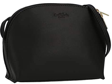 Gusti Umhängetasche Leder - Tilda Damen Handtasche Schultertasche Partytasche Festivaltasche Ledertasche Leder Schwarz