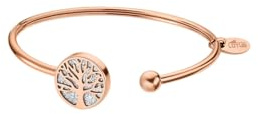 LOTUS STYLE Pulsera Acero Inoxidable Mujer LS2225-2/4 Árbol de la Vida - Sofisticado Brazalete con Pulido y Acabado Refinado 6,1 cm - Regalo de Cumpleaños - Aniversario - Ocasiones Especiales