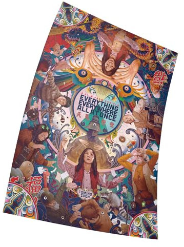 Everything Everywhere All at Once 2022 movie Poster Größe 15 x 23(38 x 58 cm) Dekorative Rahmenloses Kunst Geschenk