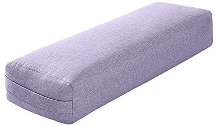 Hagsnec Purple Yoga Bolster 64 x 24 x 13 cm Polyester Washable Yoga Fitness Accessory