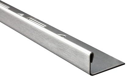 L-Profil Edelstahlschiene Profil Fliesenschiene Edelstahl V2A L300cm 11mm gebürstet