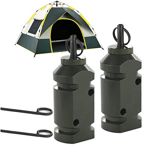 1/2 Stolperdraht-Alarm | 12 Gauge Trip Wire Alarm | Perimeter Trip Alarm mit lautem Ton | Ideal für Camping, Haus und Bauernhof Sicherheit (2 Stück)