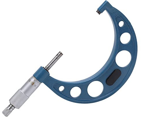 Tissting Micrómetro Exterior Profesional 75-100/0.01mm Medición Precisa - Juego de Herramientas de Maquinista Portátil para Medir Dimensiones Externas y Tolerancias de Forma