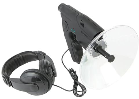 tuwiwol Microfono parabolico Monoculare Microfono direzionale con Antenna parabolica in ABS di Dimensioni compatte, Facile da Vedere