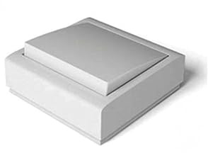 Pulsador de superficie 10A/250V, color blanco, ideal para controlar luces y dispositivos eléctricos en interiores.