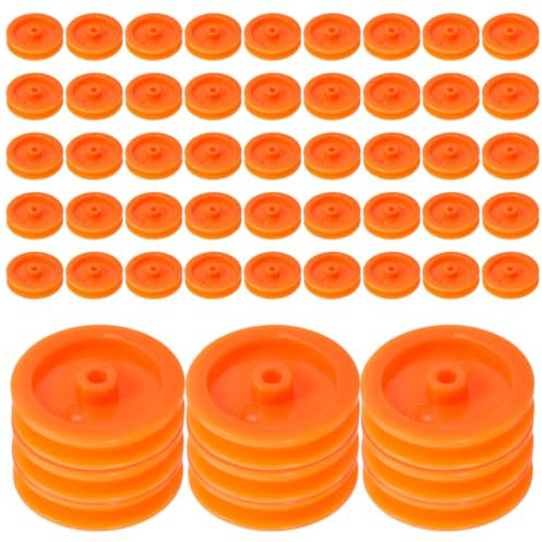 ULTECHNOVO 1set Plastic Pulley Toy Pulley for Rc Car Belt Mini Gear Multipurpose Plastic Model Accessories DIY Parts Gear Wheel Mute 100pcs