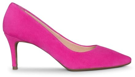 miMaO Zapatos Fucsia cómodos tacón Fino Piel de Ante, EU 38