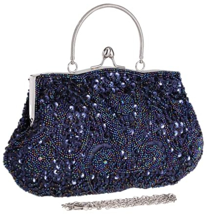 Pärlpåse, Pärlpåsar kvällsväskor Lyx utsökt pärlväska med kapacitet | Beaded för bal, fest, datum