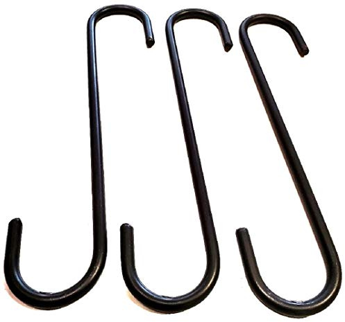 Wrought Iron 9 inch S Hooks - Lot of 3 - Hand Made