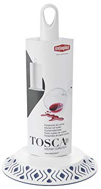 STEFANPLAST STF942, Blu, Portarotolo Tipo Scottex da Cucina per Alimenti, qualità Extra 100, Made in Italy, Ø 17 cm, Resina, Diametro