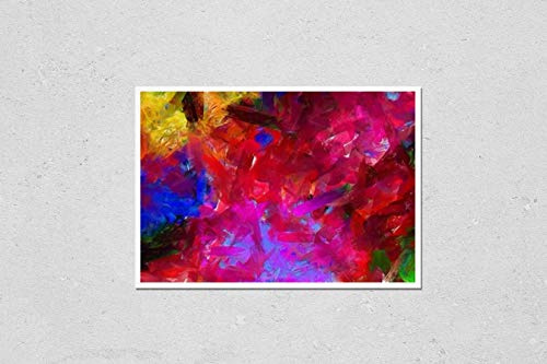 Poster Reproduction of Modern abstraction painting. Wall art decor for prints on canvas or paper. Pattern for original creative design. Template for create artistic artworks Variation Number 3