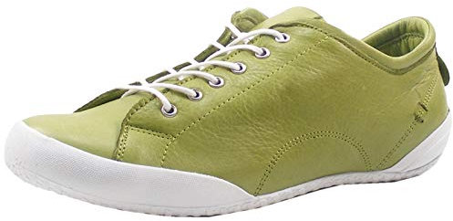 Andrea Conti 0340559 Damen Schnürer Leder Halbschuhe, Größe:39 EU, Farbe:Grün
