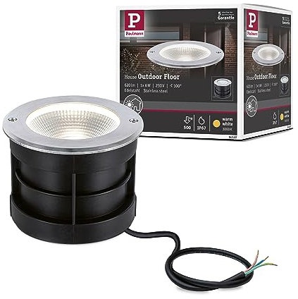 Paulmann Bodeneinbauleuchte Floor, IP67, 3000K, 6W, 230V, Edelstahl