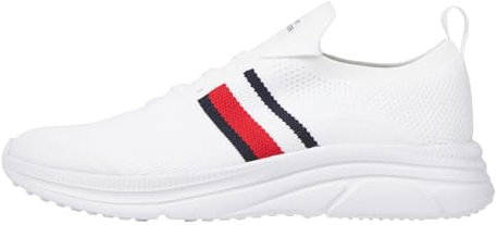 Tommy Hilfiger Herren Runner Sneaker Sportschuhe, (White), 43