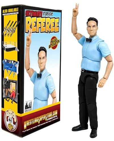 Ultimate Classic Referee with Deluxe Articulation for Wrestling Action Figures