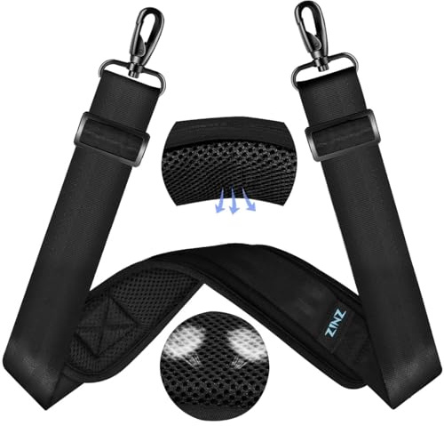 60 universal väskrem med ultra tjock fast andningskudde Justerbar kraftig axelrem för bärbar datorväska Crossbody Luggage Gym Bag Kameraväska och mer