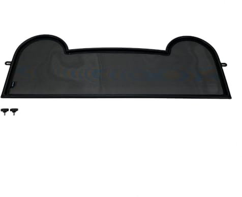 Aperta Filet Coupe-Vent Compatible avec Mazda MX-5 NBFL Noir Filet Anti-remous 100% sur Mesure OEM Qualité Windschott fabriqué aux Pays-Bas