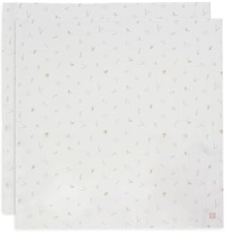 Jollein muslinduk baby – Lovely Birds – 2-pack – 115 x 115 cm – 100% bomull – spottdukar baby – OEKO-TEX certifierad