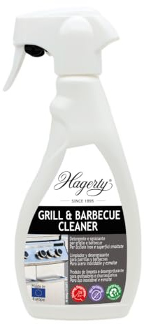 Hagerty Detergente per griglia e barbecue 500 ml | Sgrassante e detergente per BBQ | Rimozione rapida dei residui bruciati su superfici in acciaio, acciaio inox, ghisa e smalto | Biodegradabile
