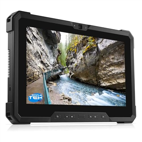 SIMPLETEK - Rugged Tablet 11.6 inch touchscreen notebook Core i5 8250U, 8GB RAM, 960GB SSD, LTE 4G, WiFi 5, Windows 11 Pro, Dual webcam (refurbished)
