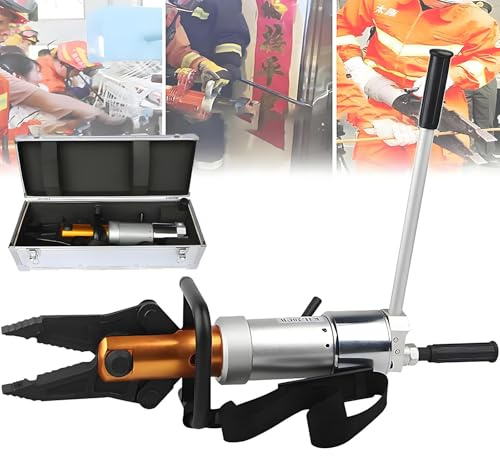 Pinza Divaricatrice Idraulica Portatile, Forza di Taglio 18T, Forza di Espansione 5,5T, con Rotazione a 360°, per Emergenza in Caso di Incidenti Stradali Soccorso Aluminium-Alloy-Packaging