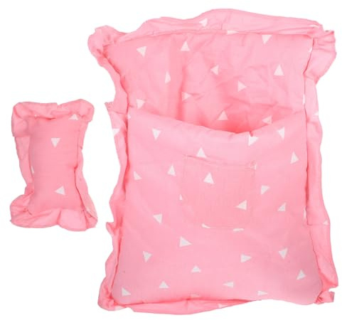 FRCOLOR Saco de Dormir para Muñecas de Algodón Suave Diseño Adorable y Práctico Fácil de Poner y Quitar Accesorio para Muñecas para Decoración Peluches
