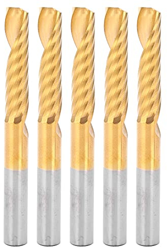Mèches de routeur en spirale en acier à grande vitesse, ensemble de fraises, coupe efficace, finition lisse, accessoires d'atelier 6X28X60mm