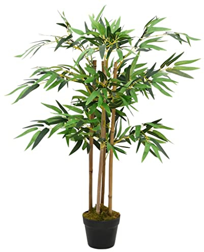 Genérico Planta Artificial de bambú Twiggy con macetero 90 cm