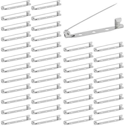 Broches, 200 Piezas Broches, alfileres de Broche, Solapa, alfileres de Seguridad alfiler de 30 mm para joyería y Manualidades