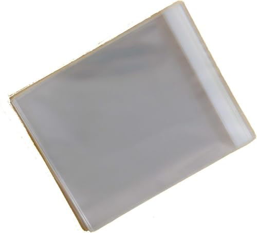 Lot de 500–135 mm x 130 mm + rabat 30 mm – Pochettes en cellophane pour cartes de vœux 30 microns – Petit carré