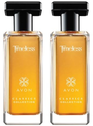 AVON Classics Timeless Cologne Spray 1.7 fl. oz, Pack of 2 Perfume for Women – Soft Floral Clean Scent Perfume with Jasmine, Cardamom & Patchouli