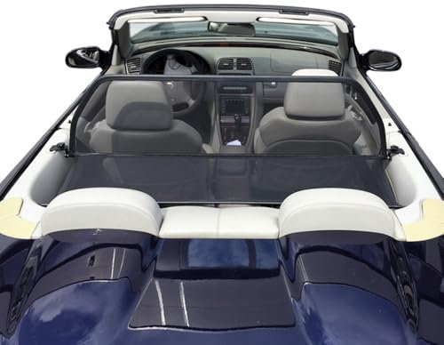 Aperta Filet Coupe-Vent Compatible avec Mercedes-Benz Classe CLK A208 Noir Filet Anti-remous 100% sur Mesure OEM Qualité Windschott fabriqué aux Pays-Bas