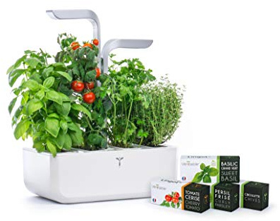 Véritable® SMART (versione Arctic White) - Orto da interno Made in France - Giardino Autonomo Intelligente con Tecnologia ADAPT 'LIGHT - Viene fornito con 4 Lingots®