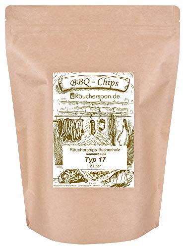 Copeaux de fumage en bois de hêtre cerisier, aulne, bois de pomme, 2 l