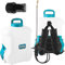Akku Drucksprüher 16 liter, 12V Li-Ion Batterie, Elektrisch Unkrautvernichter Rückenspritze, Autopump, 110cm Teleskop-Sprühlanze, einstellbare Messingdüse, gartenspritze spritzgerät unkrautspritze
