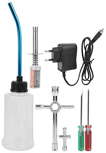 VGEBY Kit di accensione RC per Auto e Veicoli a Carburante Modello RC, Presa accendisigari RC 1/8, 1/10, 110-240 V(EU) for RC Players, Automodello Enthusiasts, Home, Competition, e Daily Use